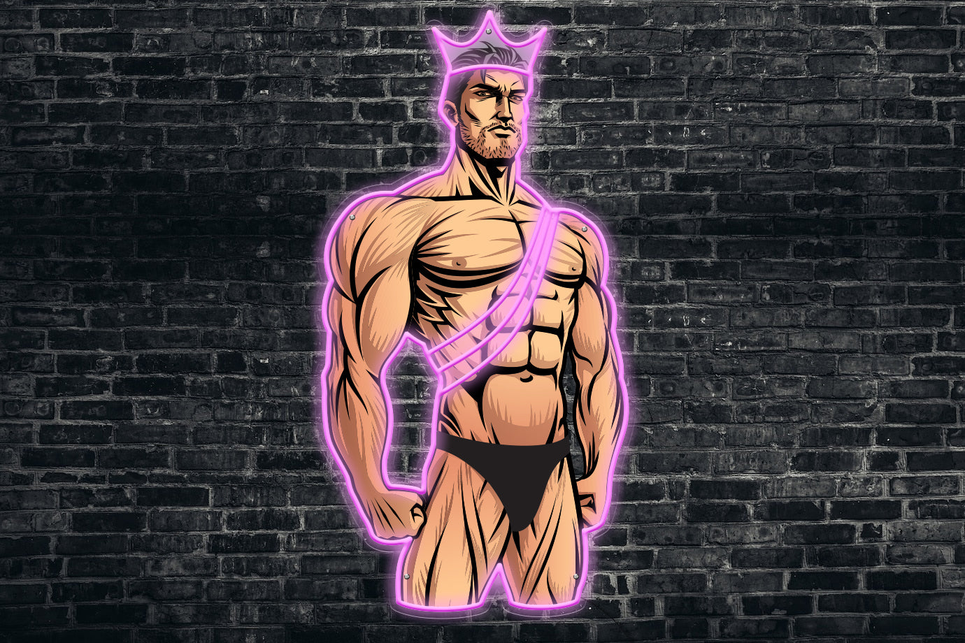 Neon LED schriftzug sign schild light strip pink online home business lifestyle, body builder