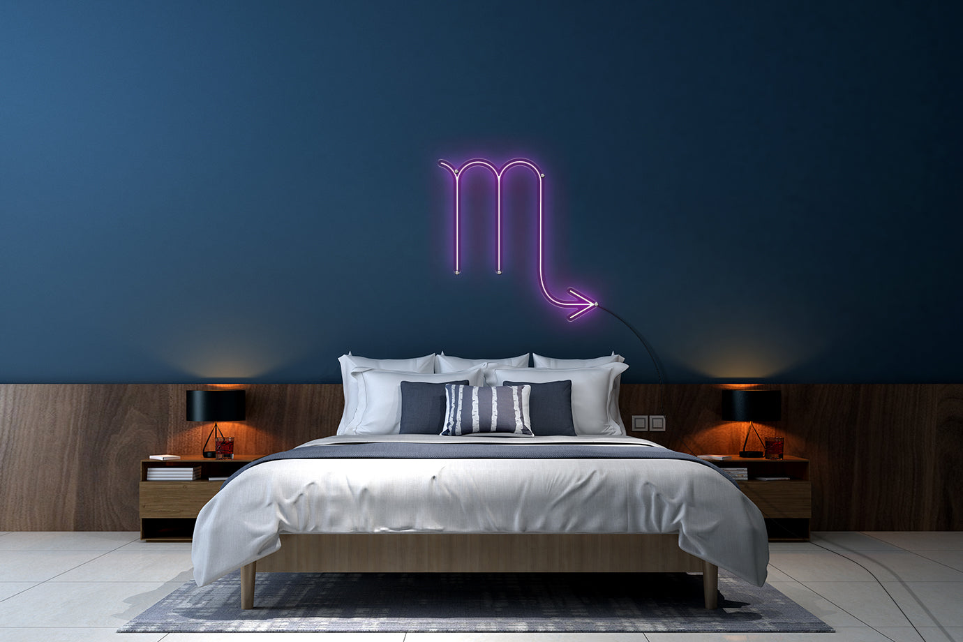 Neon LED schriftzug sign schild light strip pink, online, Sternzeichen Skorpion, Sternzeichen, Home, Lifestyle