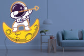 Neon LED schriftzug sign schild light strip orange online home dekor, astronaut und der mond