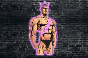 Neon LED schriftzug sign schild light strip pink online home business lifestyle, body builder