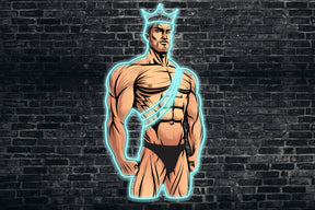 Neon LED schriftzug sign schild light strip türkis online home business lifestyle, body builder