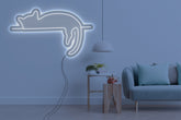 Neon LED schriftzug sign schild light strip weiss online home dekor, katze