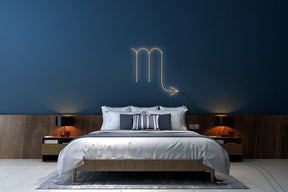 Neon LED schriftzug sign schild light strip orange, online, Sternzeichen Skorpion, Sternzeichen, Home, Lifestyle