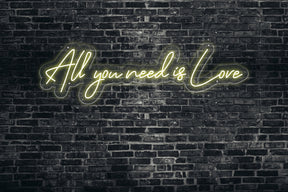 Neon LED schriftzug sign schild light strip warmweiss online home dekor, all you need is love