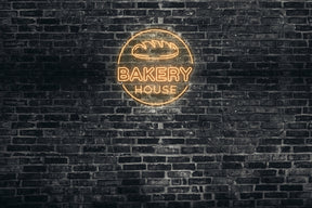 Neon LED schriftzug sign schild light strip orange online home dekor, backerei, bakery house